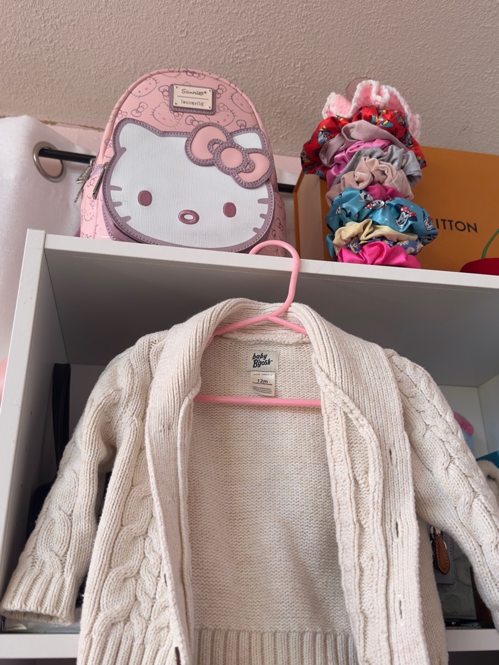 Baby Basics Cream Cable-Knit Baby Cardigan